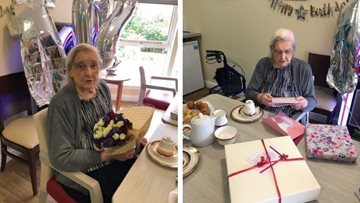 Westquarter care home Resident celebrates 102nd birthday